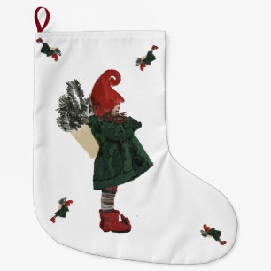 Calcetín Navideño Grande Navidades caprichosos Gnome