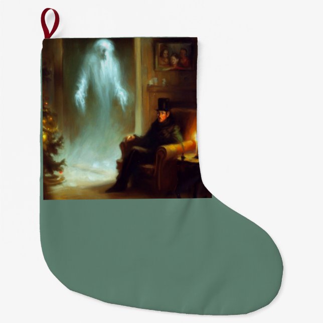 Calcetín Navideño Grande Navidades Carol Fantasma de Navidades del pasado (Anverso)