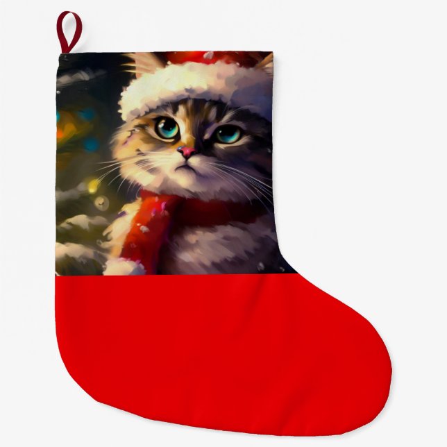 Calcetín Navideño Grande Navidades Cat 5 (Anverso)
