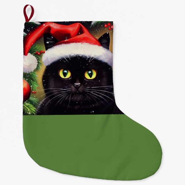 Calcetín Navideño Grande Navidades Cat 6 (Anverso)