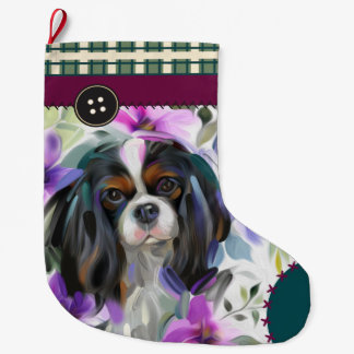 Calcetín Navideño Grande Navidades Cavalier tricolor parados| ficha