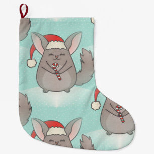 Calcetín Navideño Grande navidades chinchillas xmas stock