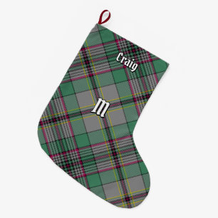 Calcetín Navideño Grande Navidades de Clan Craig Tartan