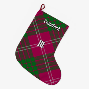 Calcetín Navideño Grande Navidades de Clan Crawford Tartan