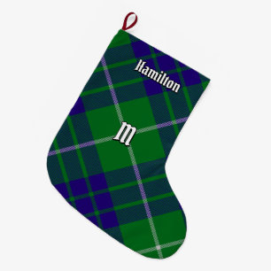 Calcetín Navideño Grande Navidades de Clan Hamilton Hunting Tartan