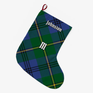 Calcetín Navideño Grande Navidades de Clan Johnston Tartan Stocking