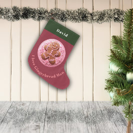 Calcetín Navideño Grande Navidades de efectos de bordado Nombre personaliza