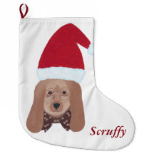 Navidades de perros de Santa Hound personalizados 
