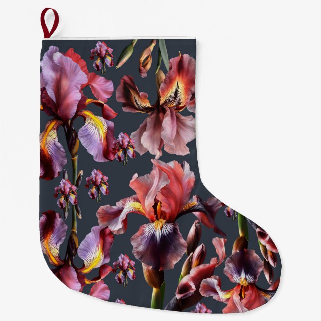 Calcetín Navideño Grande Navidades de pie (Anverso)