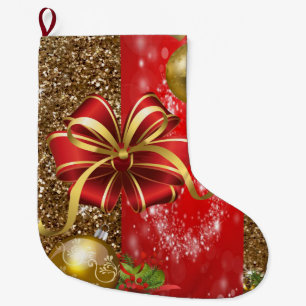 Calcetín Navideño Grande Navidades de pie