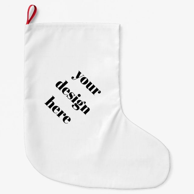 Calcetín Navideño Grande Navidades de pie (Anverso)