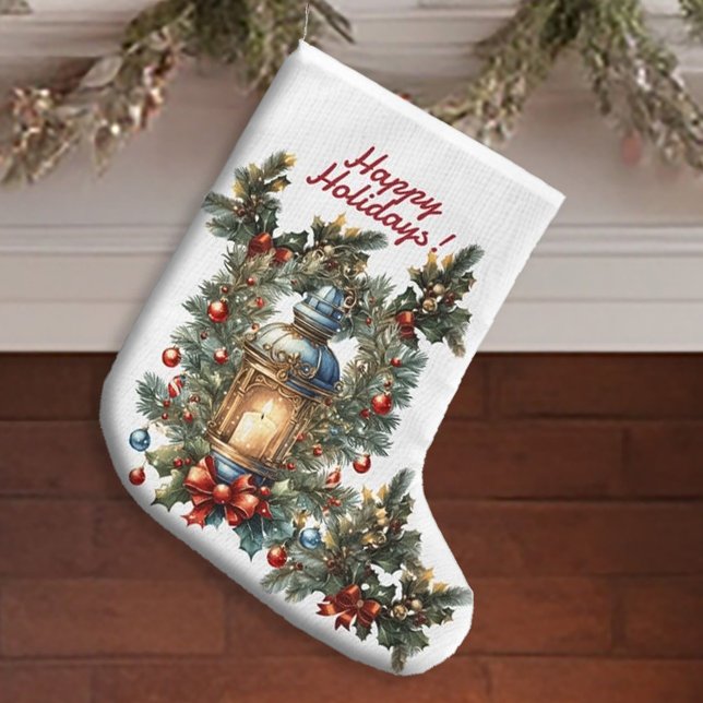 Calcetín Navideño Grande Navidades de pie (Subido por el creador)