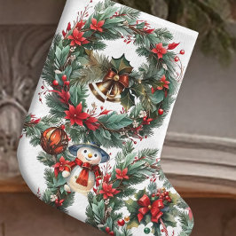 Calcetín Navideño Grande Navidades de pie