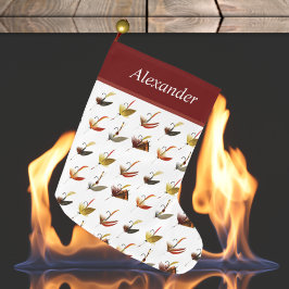 Calcetín Navideño Grande Navidades de pie