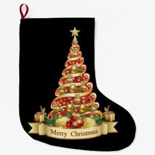 Calcetín Navideño Grande Navidades de pie