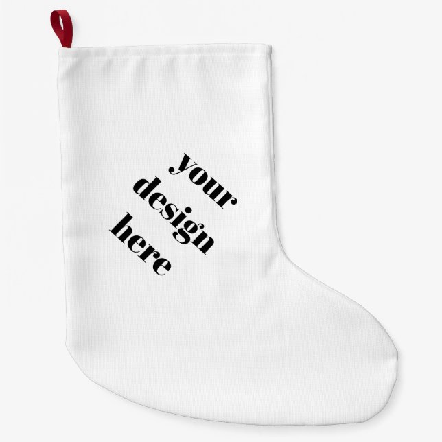 Calcetín Navideño Grande Navidades de pie (Anverso)