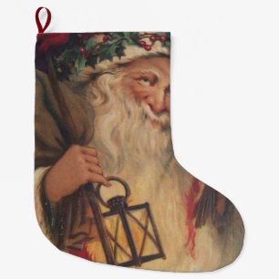 Calcetín Navideño Grande Navidades de pie, Navidades de cosecha
