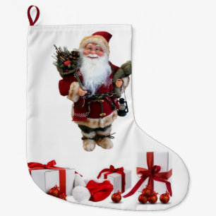 Calcetín Navideño Grande Navidades de pie, Navidades de vela