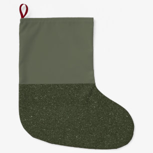 Calcetín Navideño Grande Navidades de Ruido Verde Moss divididos (Personali