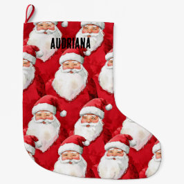 Calcetín Navideño Grande Navidades de Santa Claus