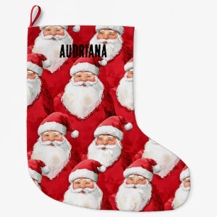 Calcetín Navideño Grande Navidades de Santa Claus
