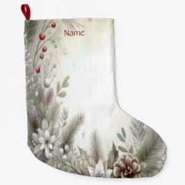 Calcetín Navideño Grande Navidades de vacaciones de invierno