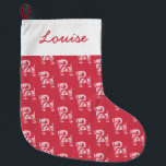 Calcetín Navideño Grande Navidades de Winter Knit Yule Bock se alza<br><div class="desc">El diseño de los Navidades de Winter Knit Yule Bock fue creado por Eggplant y Purple usando medios mixtos. Este diseño festivo incluye una cabra joven con un patrón de cuchillos de invierno. Si desea colores personalizados o asistencia para el diseño, no dude en ponerse en contacto conmigo en aubergineandpurple@gmail.com....</div>