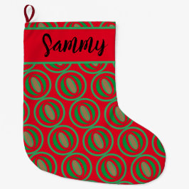 Calcetín Navideño Grande Navidades del personalizado "Su nombre" haciendo u