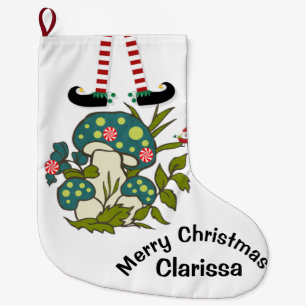 Calcetín Navideño Grande Navidades, Elf Santa