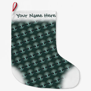 Calcetín Navideño Grande Navidades extranjeros Stocking Personalizado Alien