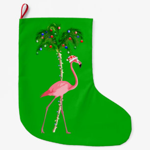 Calcetín Navideño Grande Navidades Flamingo