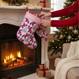 Calcetín Navideño Grande Navidades Hummingbird Holiday