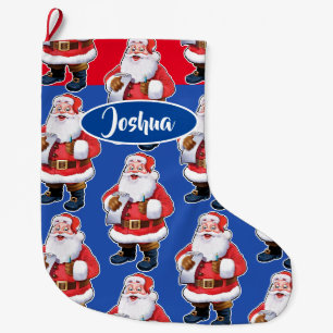 Calcetín Navideño Grande Navidades Jolly Santa personalizado