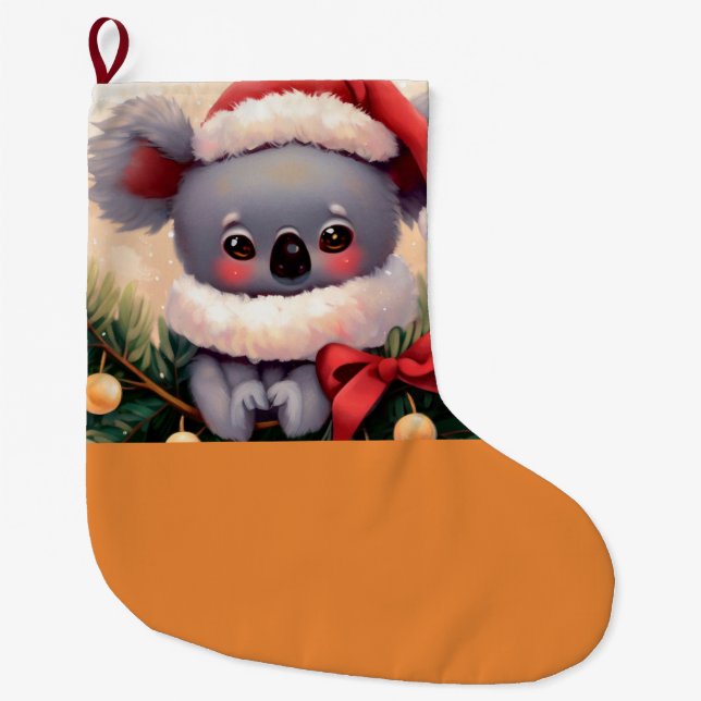 Calcetín Navideño Grande Navidades Koala 4 (Anverso)