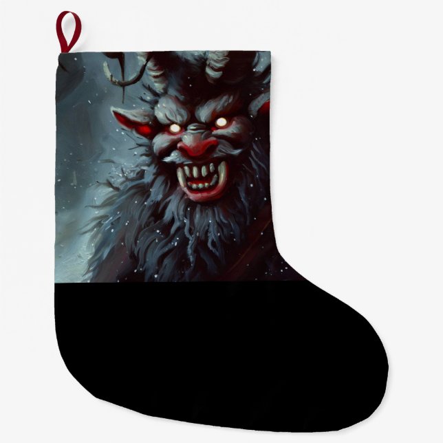 Calcetín Navideño Grande Navidades Krampus 2 (Anverso)