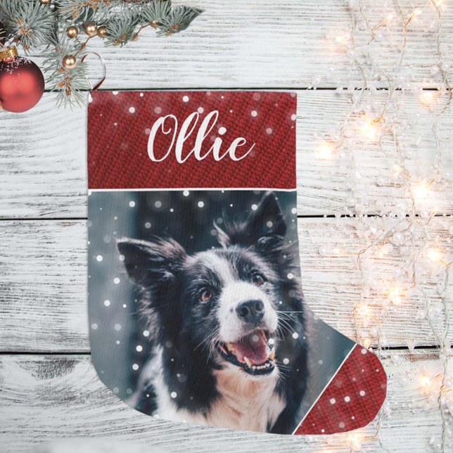 Calcetín Navideño Grande Navidades Mascota personalizado (Subido por el creador)