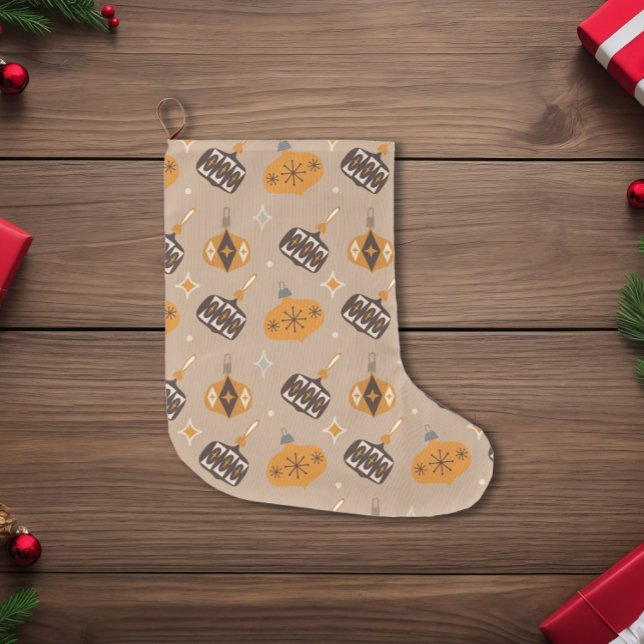 Calcetín Navideño Grande Navidades modernos de mediados del siglo XX (Subido por el creador)