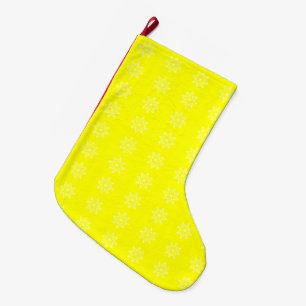 Calcetín Navideño Grande Navidades navideños de Navidad Electric Yellow Sn