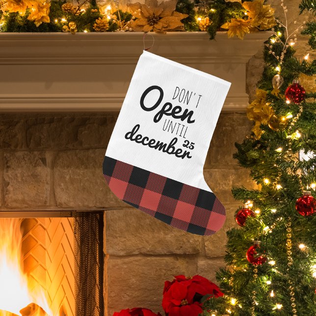 Calcetín Navideño Grande Navidades no abren | Vacaciones (Subido por el creador)