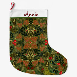 Calcetín Navideño Grande Navidades Paisley Personaliza Stocking