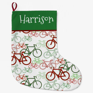 Calcetín Navideño Grande Navidades personalizados de motocicletas por carre