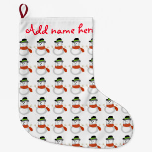 Calcetín Navideño Grande Navidades personalizados haciendo olas/hombres de 