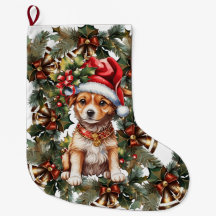 Navidades Puppy Stocking