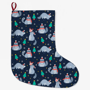 Calcetín Navideño Grande Navidades Racoons