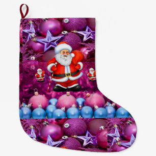 Calcetín Navideño Grande Navidades, Santa