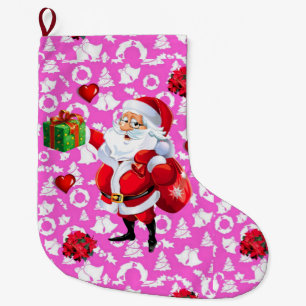 Calcetín Navideño Grande Navidades, Santa