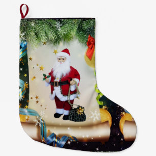 Calcetín Navideño Grande Navidades, Santa