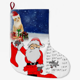 Calcetín Navideño Grande Navidades, Santa