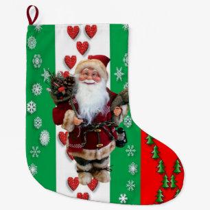 Calcetín Navideño Grande Navidades, Santa