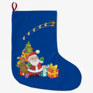 Calcetín Navideño Grande Navidades, Santa